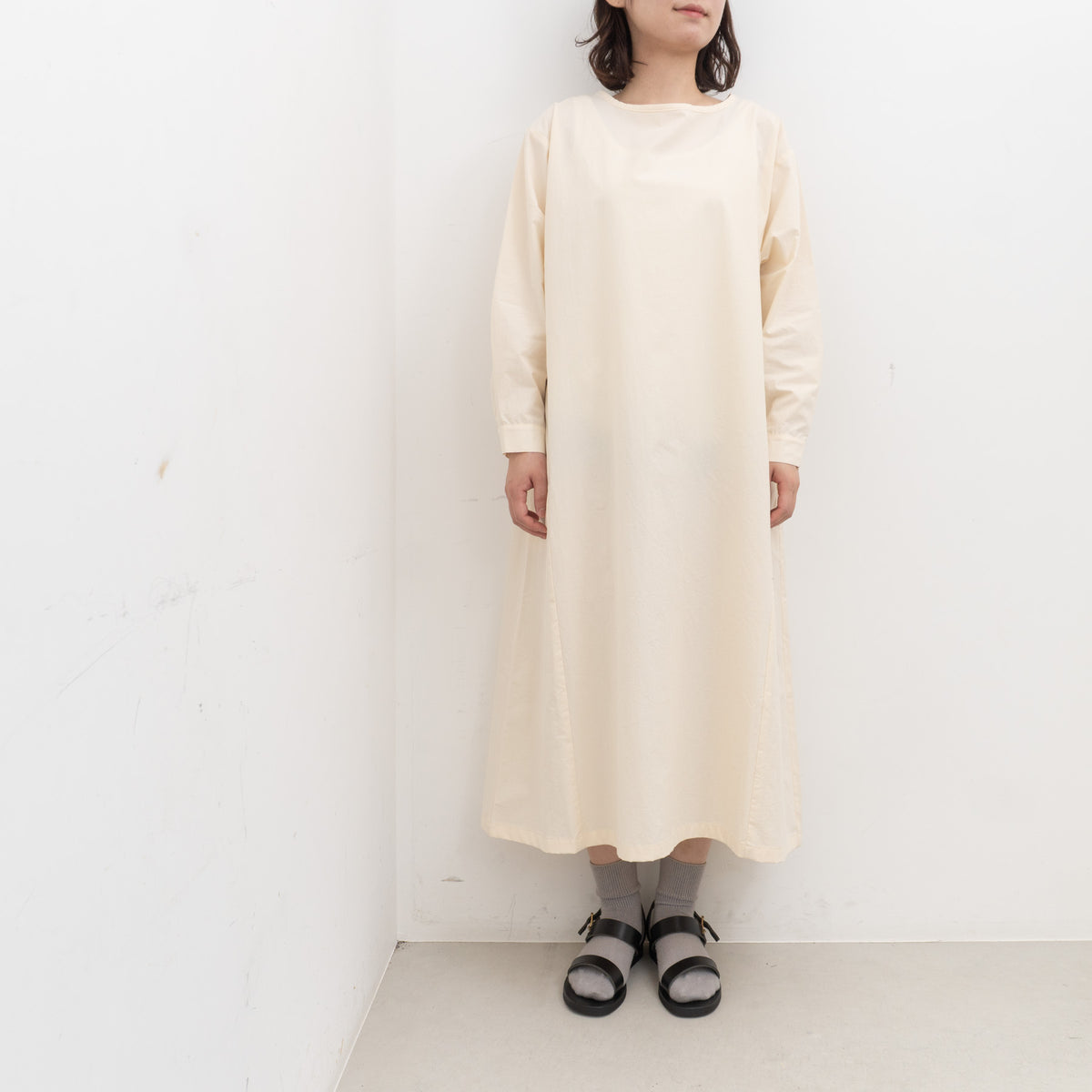 TAYUTAU｜近江晒クルーネックワンピース　Y319062