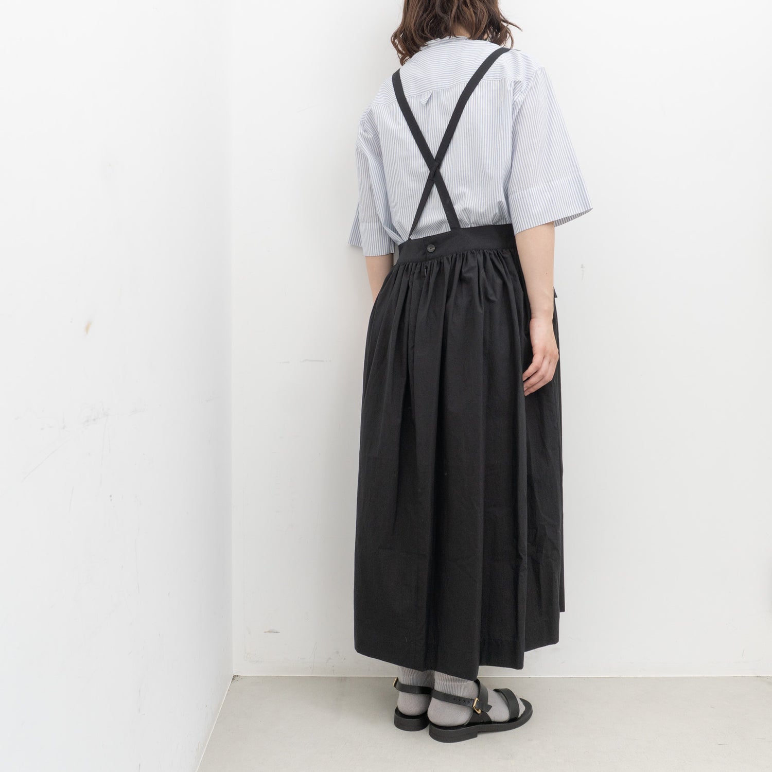 atelier naruse｜WOMEN　cotton suspender skirt na-h06041