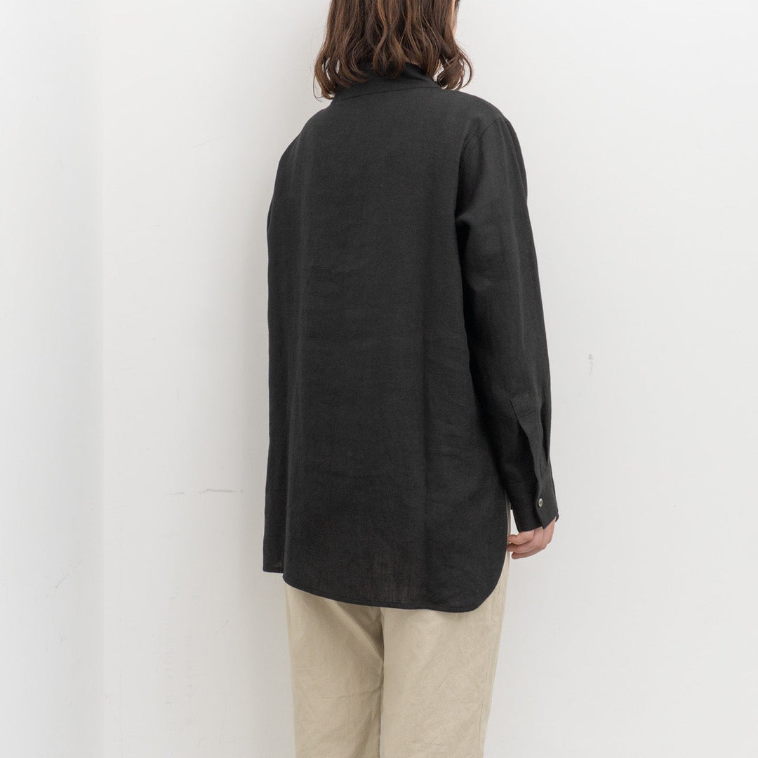 atelier naruse /WOMEN　linen mock-neck blouse na-f02089_A