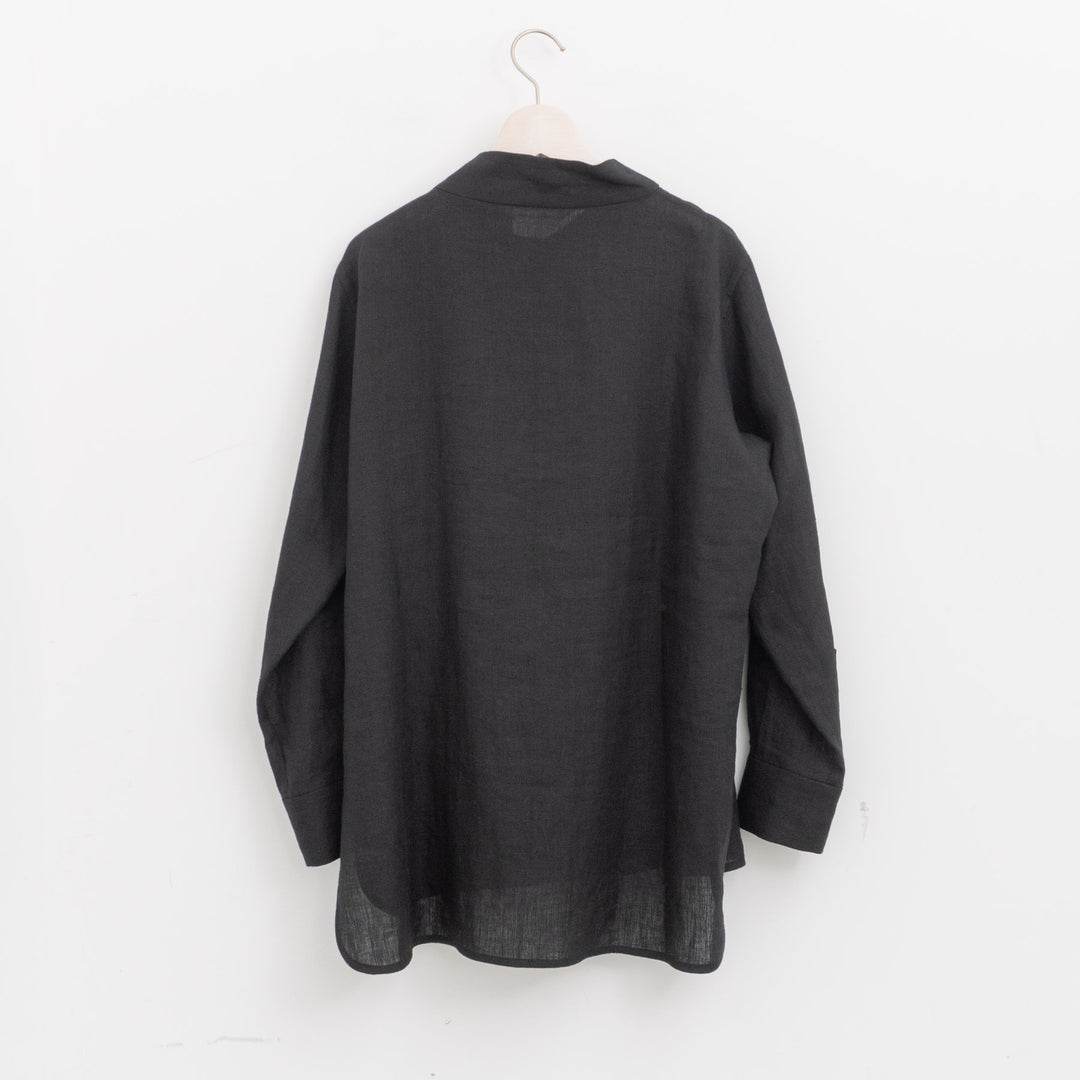 atelier naruse /WOMEN　linen mock-neck blouse na-f02089_A