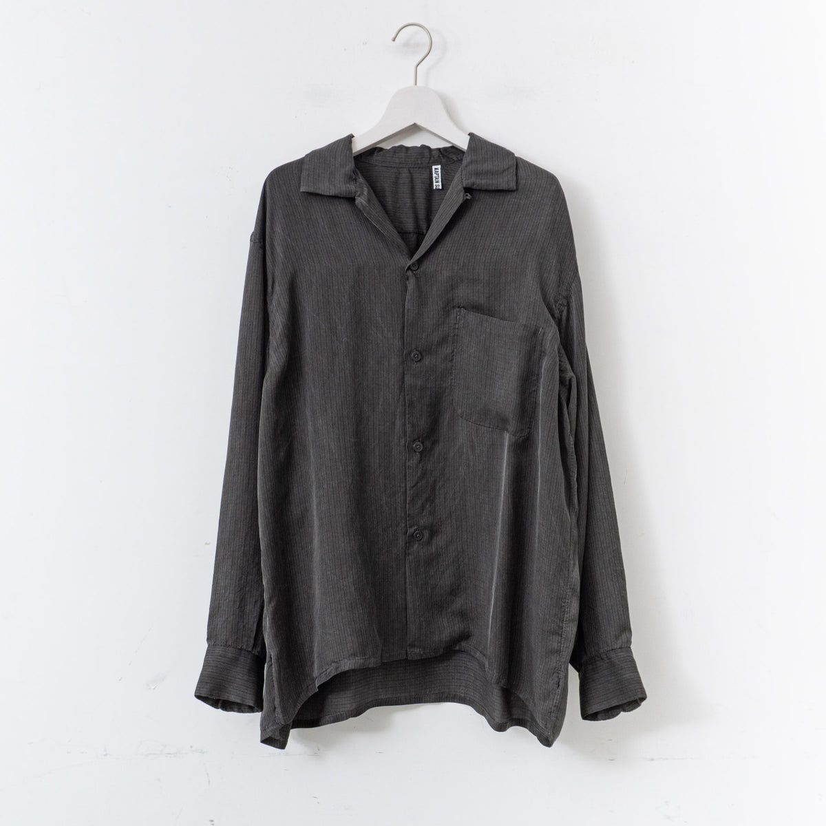 KAPTAIN SUNSHINE｜MEN　Open Collared Shirt（INK BLACK PLAID）