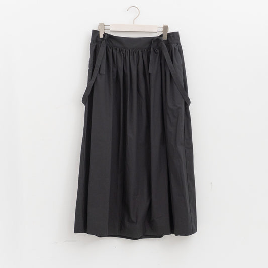 atelier naruse｜WOMEN　cotton suspender skirt na-h06041（black）