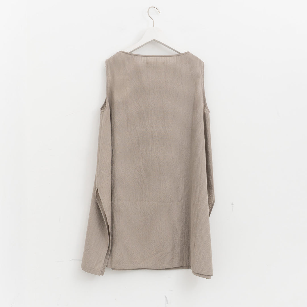 evam eva/　pin check tunic E261T147