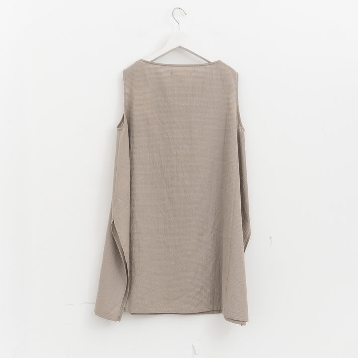 evam eva/　pin check tunic E261T147