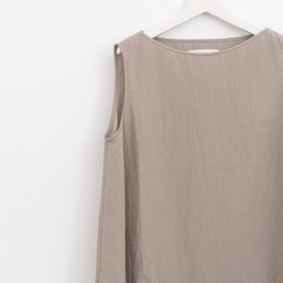 evam eva/　pin check tunic E261T147