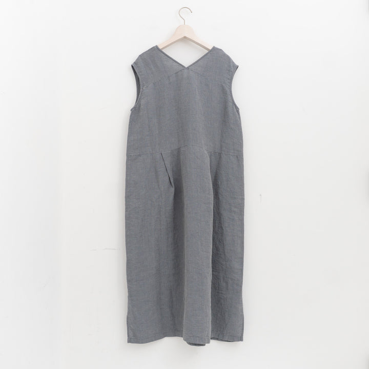 evam eva/　linen sleeveless one-piece E261T176
