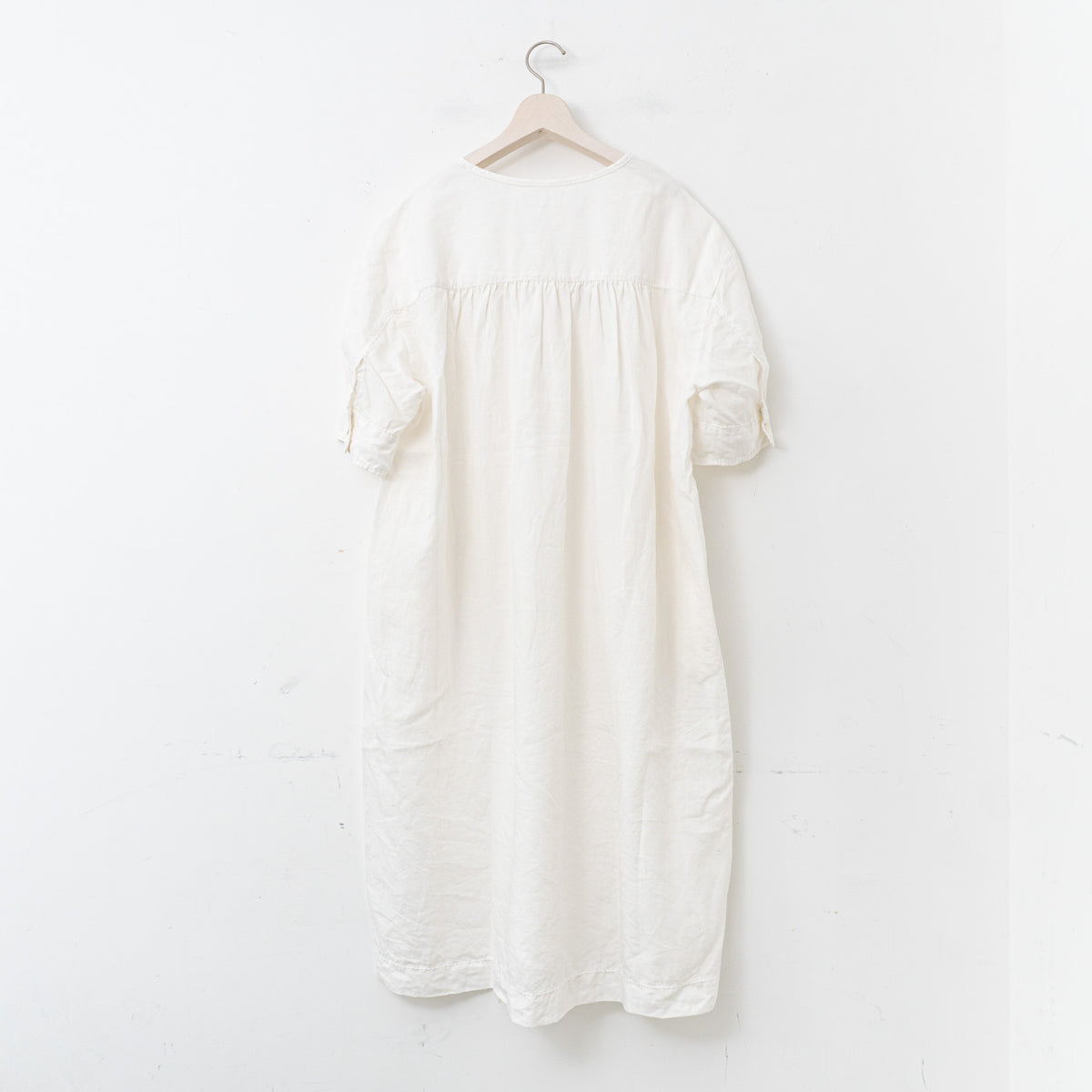 【SALE】homspun｜WOMEN　コットンリネンバイオ半袖ワンピース 251-1642-YS