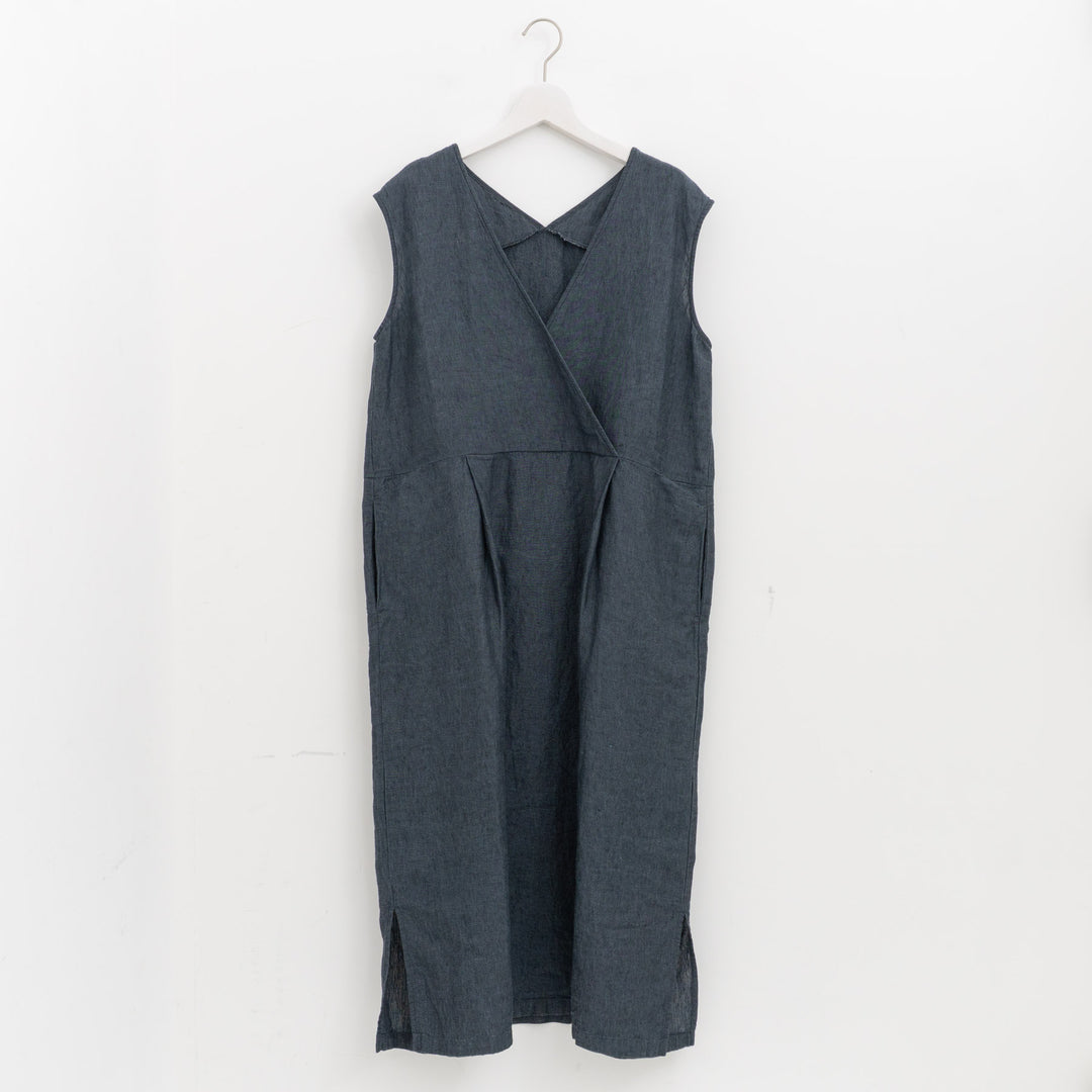 evam eva/　linen sleeveless one-piece E261T176