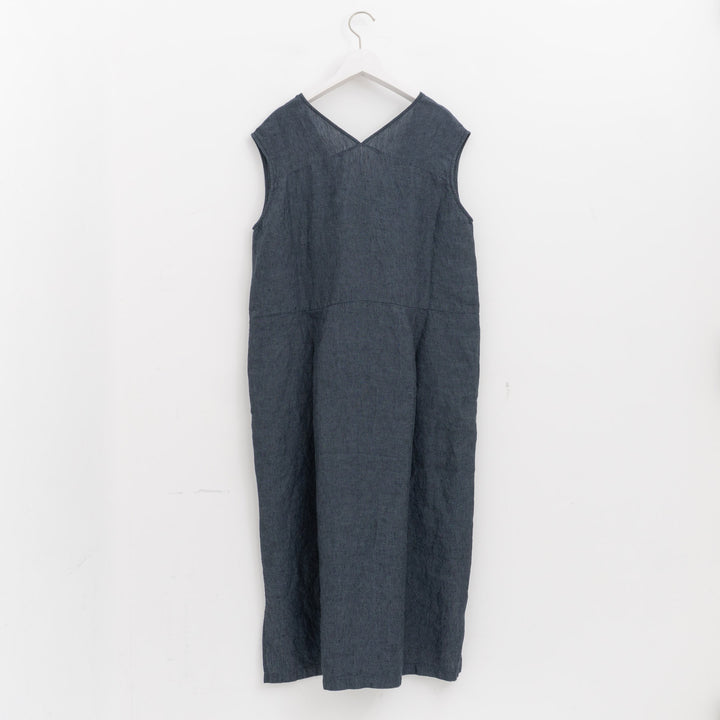 evam eva/　linen sleeveless one-piece E261T176