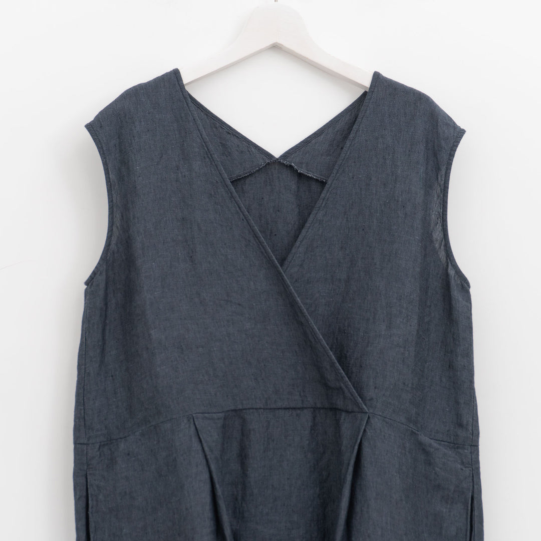 evam eva/　linen sleeveless one-piece E261T176