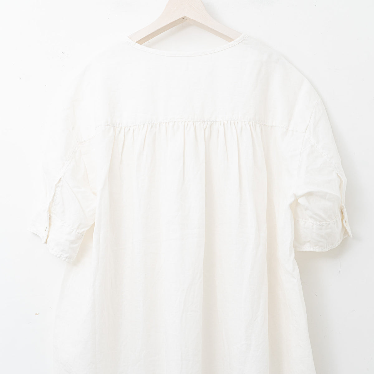 【SALE】homspun｜WOMEN　コットンリネンバイオ半袖ワンピース 251-1642-YS