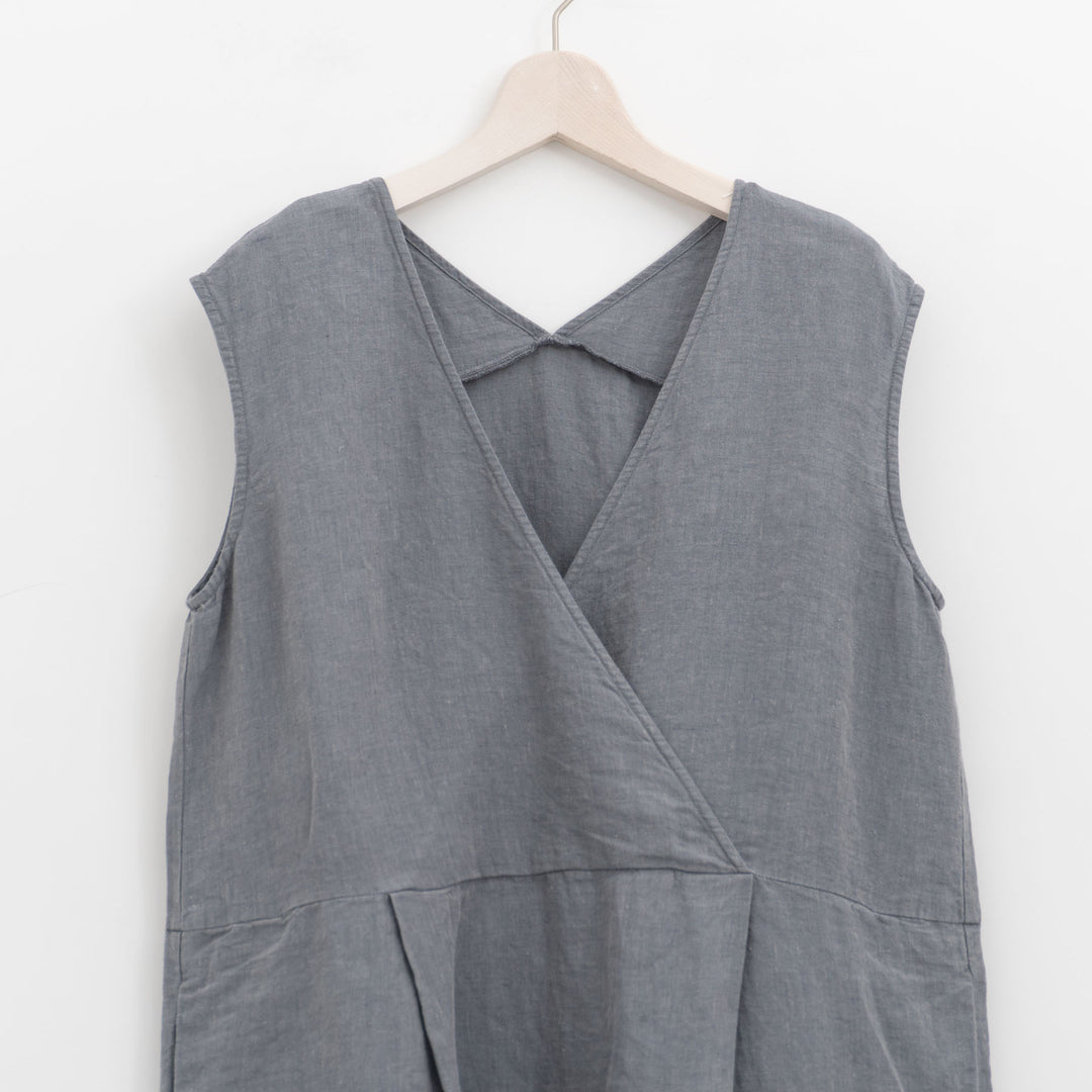 evam eva/　linen sleeveless one-piece E261T176