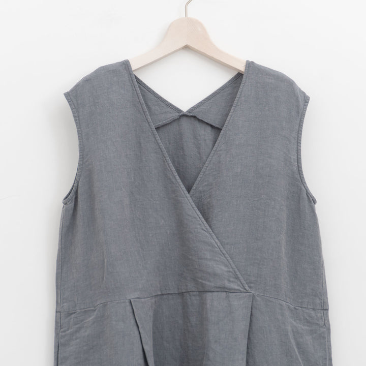 evam eva/　linen sleeveless one-piece E261T176