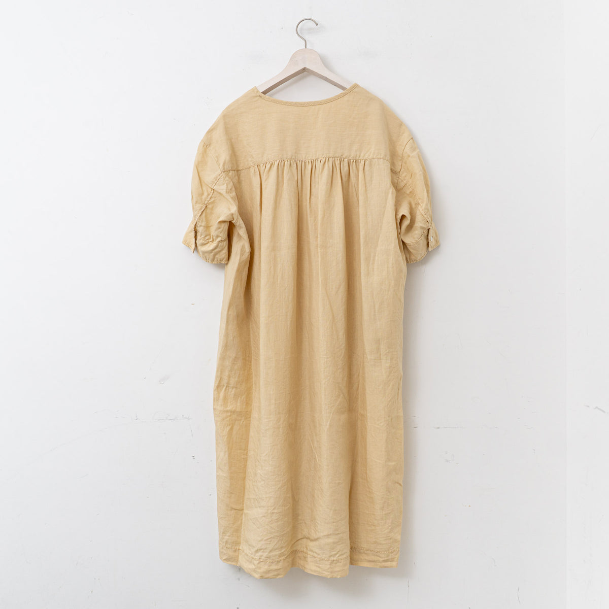 【SALE】homspun｜WOMEN　コットンリネンバイオ半袖ワンピース 251-1642-YS