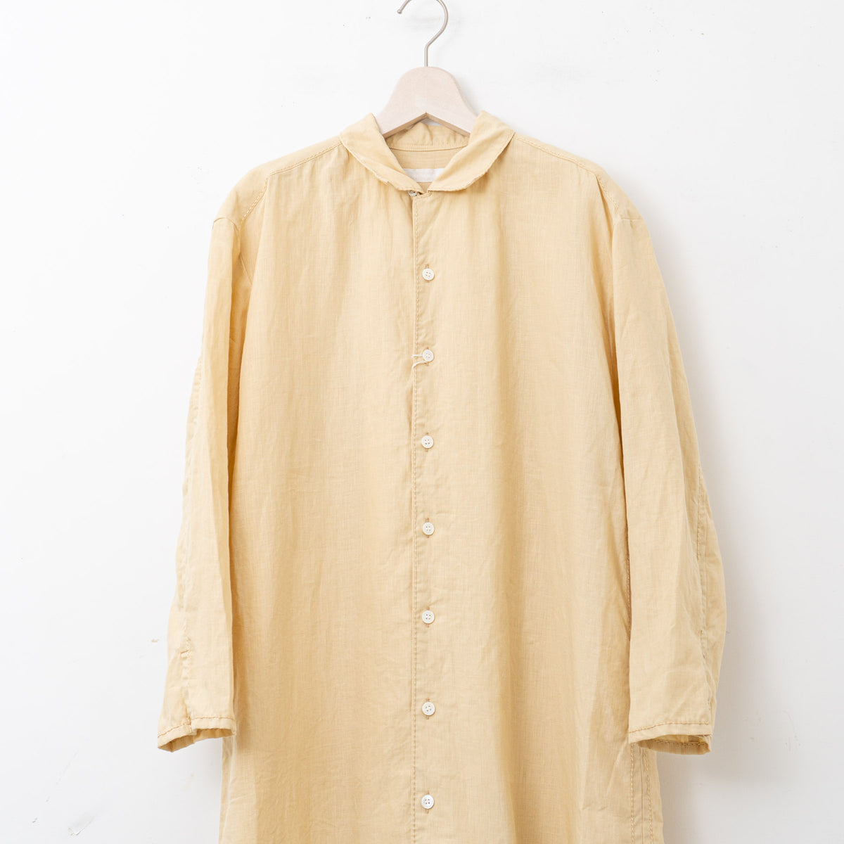 【SALE) homspun｜WOMEN　　コットンリネンバイオ長袖ワンピース　251-1641-YS