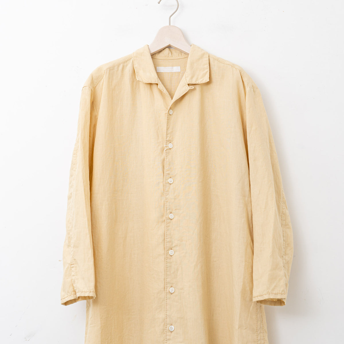 【SALE) homspun｜WOMEN　　コットンリネンバイオ長袖ワンピース　251-1641-YS
