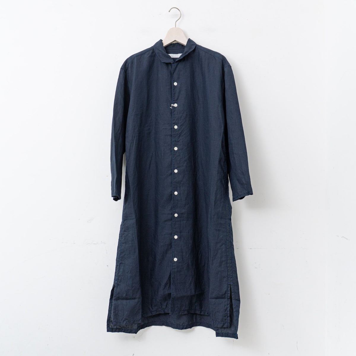 【SALE) homspun｜WOMEN　　コットンリネンバイオ長袖ワンピース　251-1641-YS