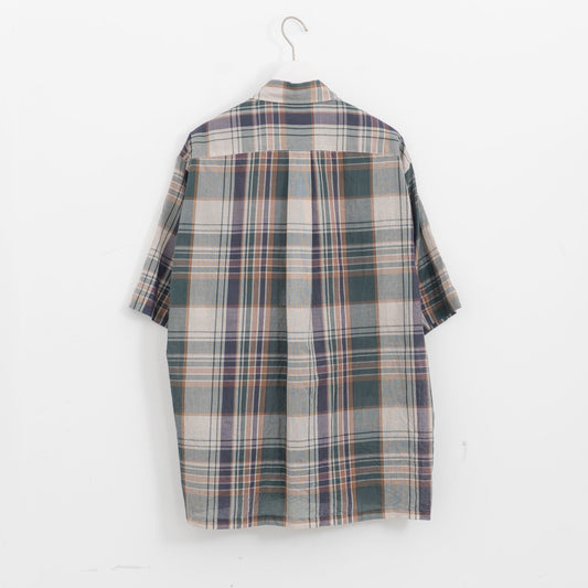 KAPTAIN SUNSHINE｜Gauze Plaid Plain SS Shirt KS26SSH15