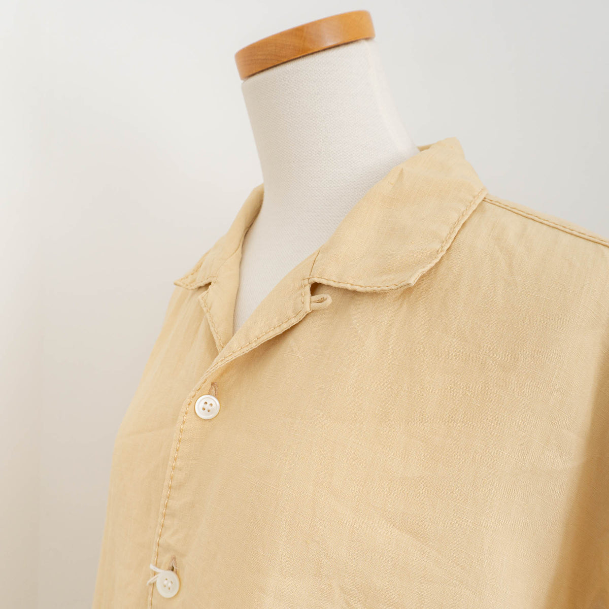 【SALE) homspun｜WOMEN　　コットンリネンバイオ長袖ワンピース　251-1641-YS