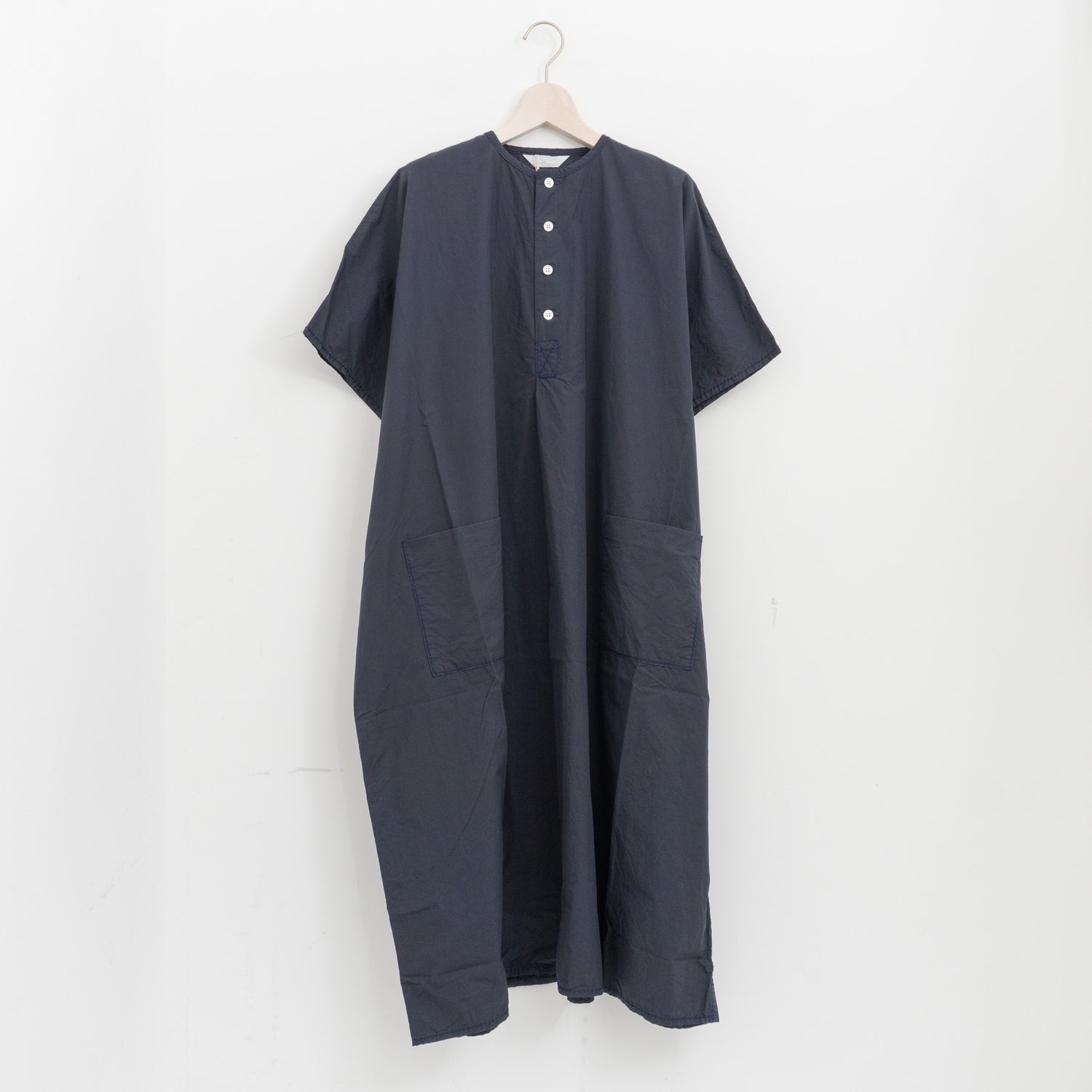 homspun｜WOMEN　タイプライタープルオーバーワンピース 261-1647-suomi（4.navy）