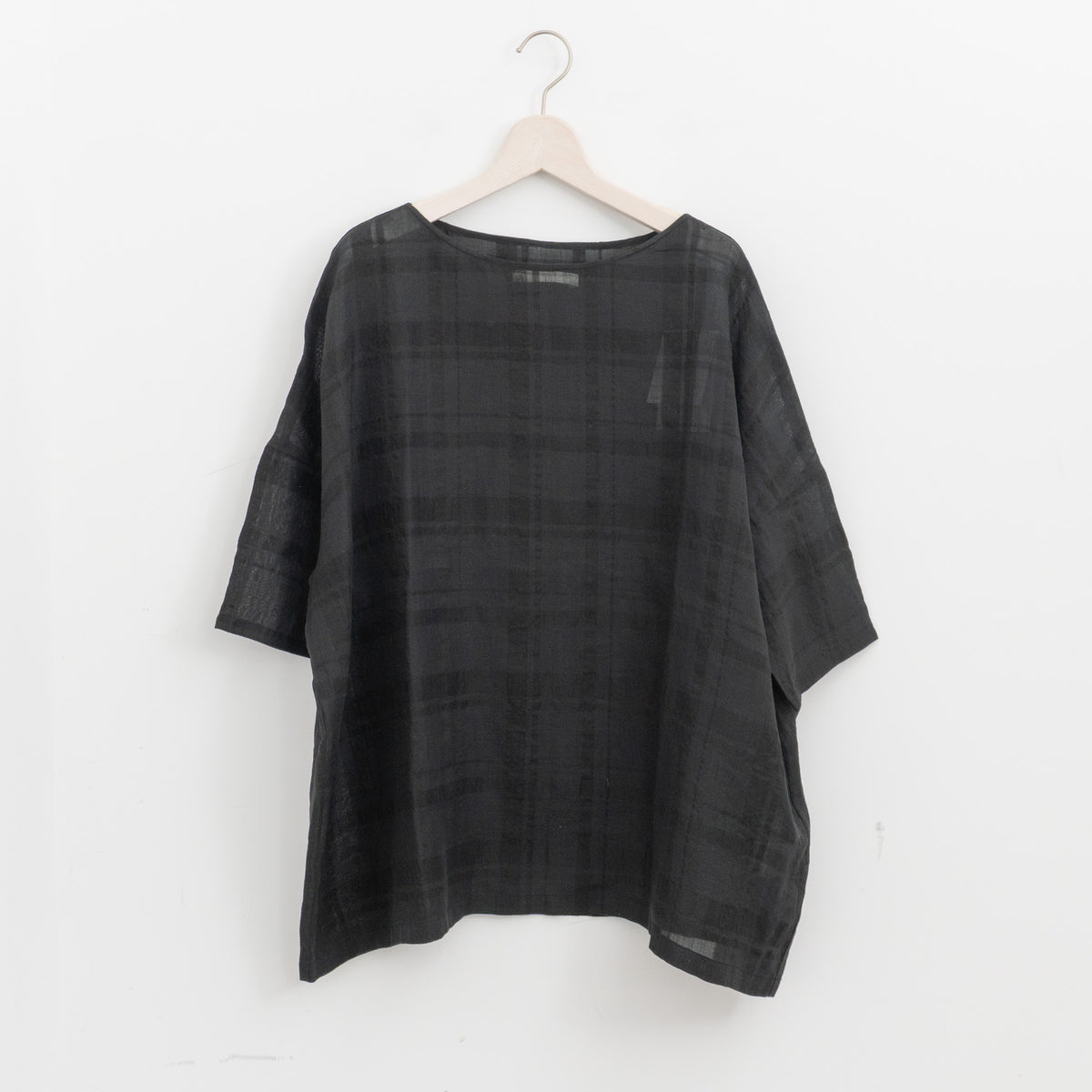 evam eva｜linen ramie pullover E261T223（90.black）