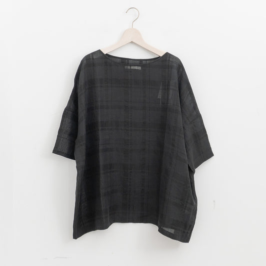 evam eva｜linen ramie pullover E261T223（90.black）
