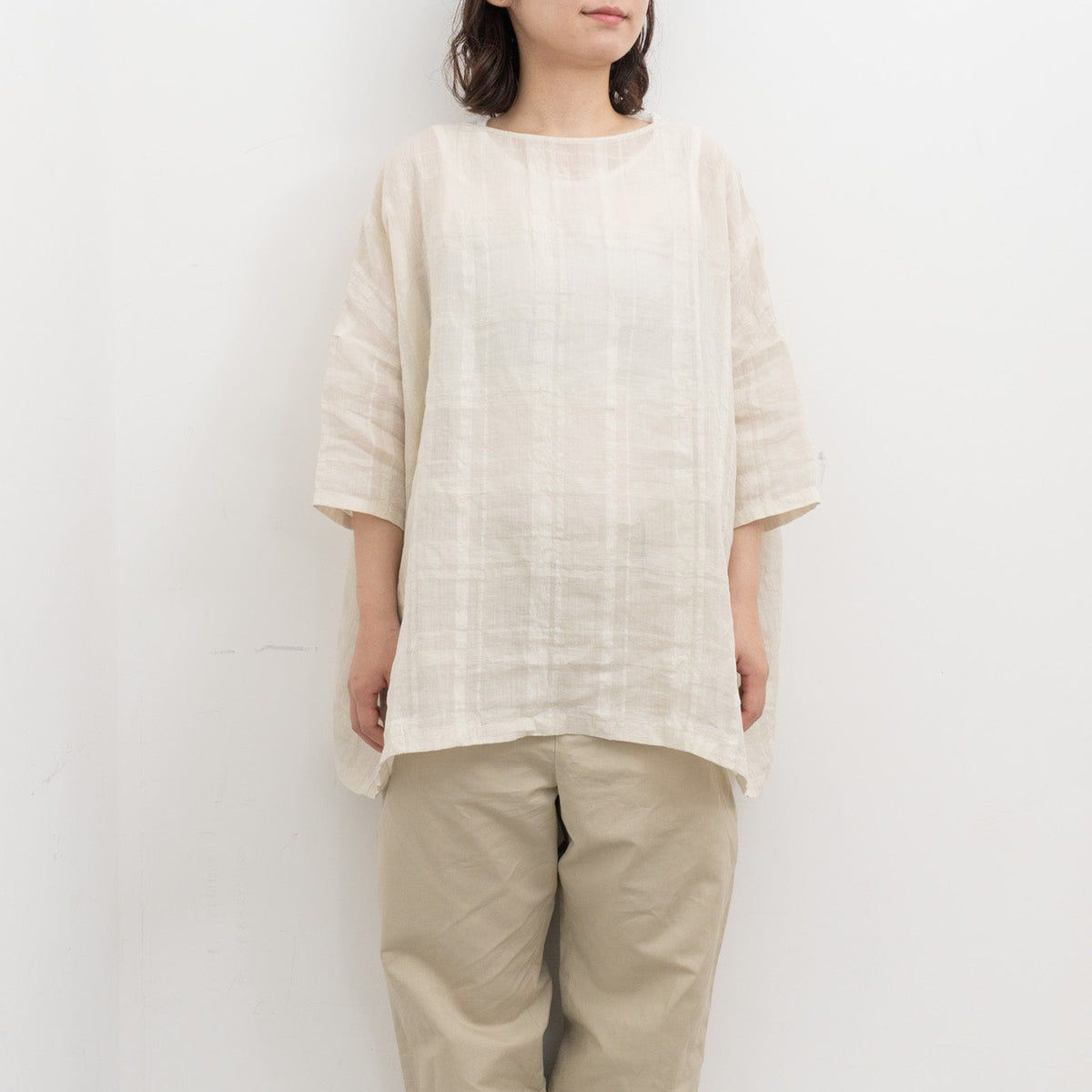 evam eva｜linen ramie pullover E261T223