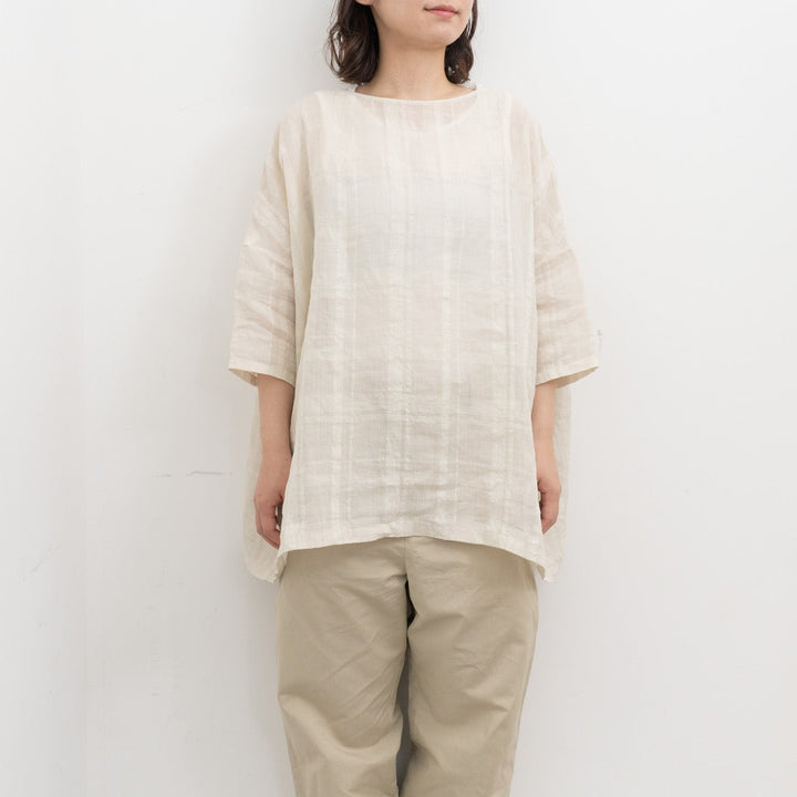 evam eva/　linen ramie pullover E261T223