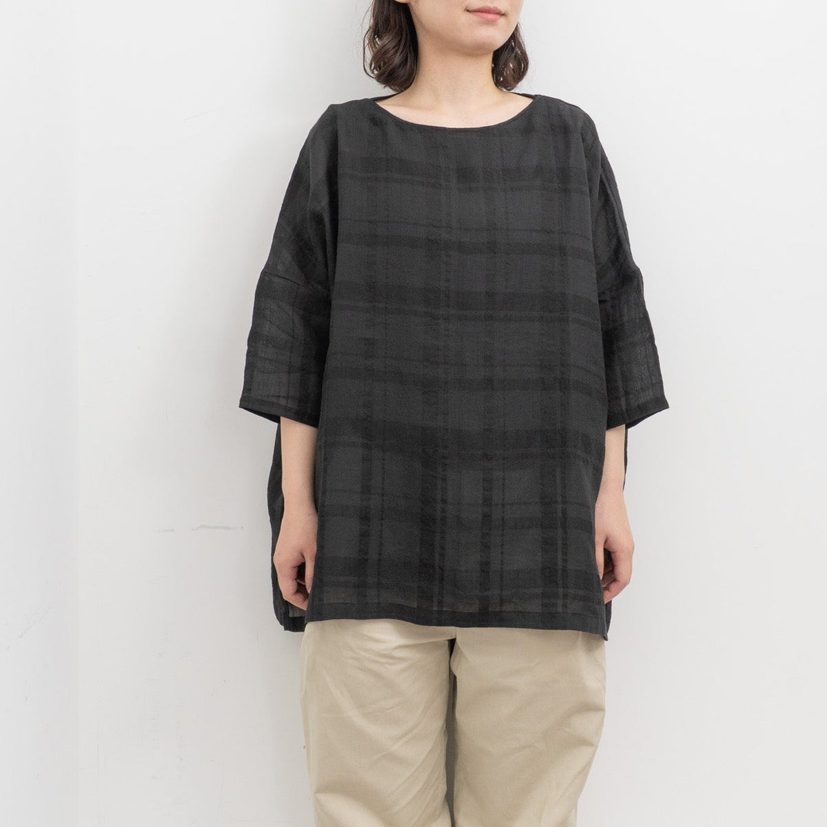evam eva｜linen ramie pullover E261T223