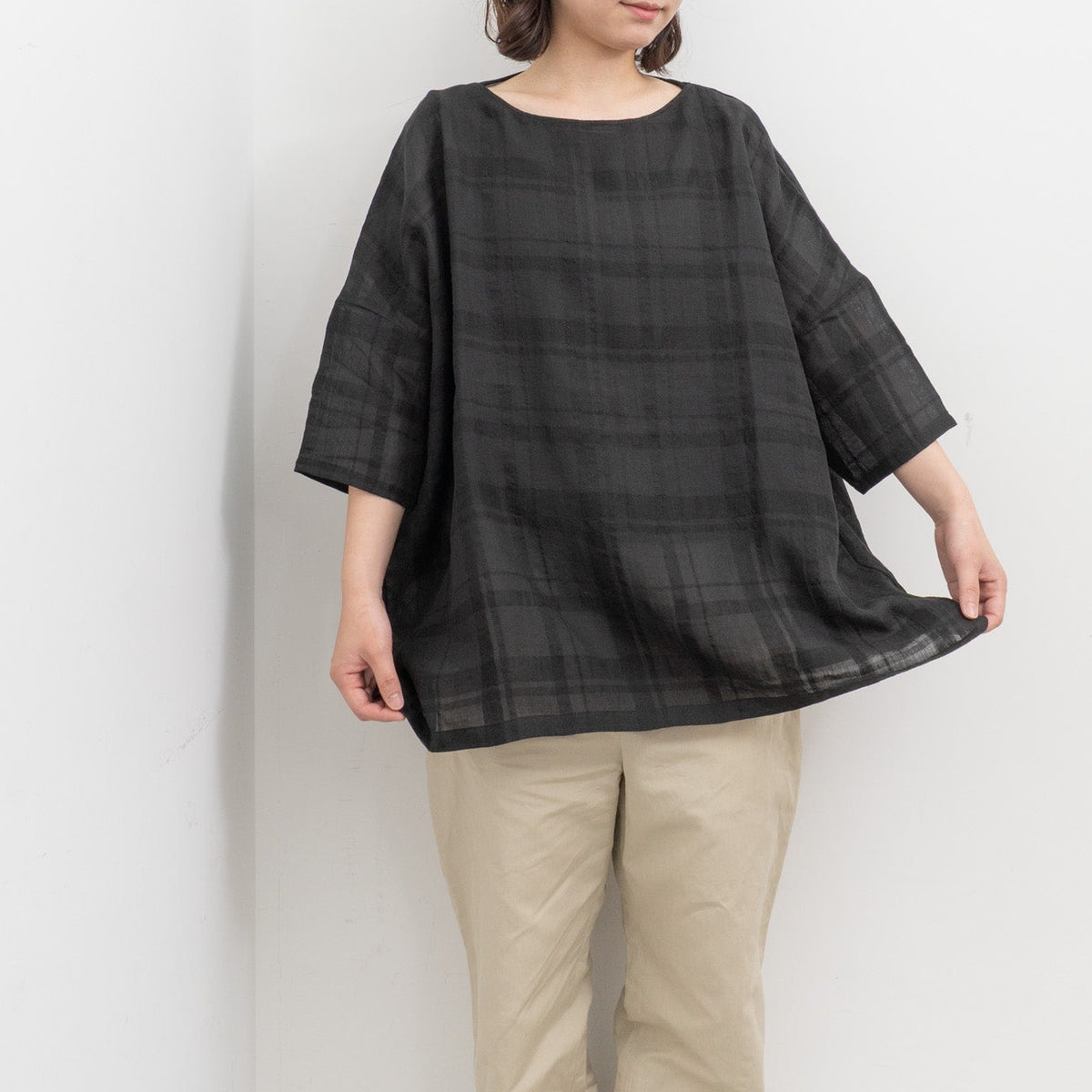 evam eva｜linen ramie pullover E261T223