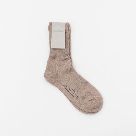 KARMAN LINE｜NORMA Cotton × silk 26-28cm  NW-M06-1-suomi（coffee）