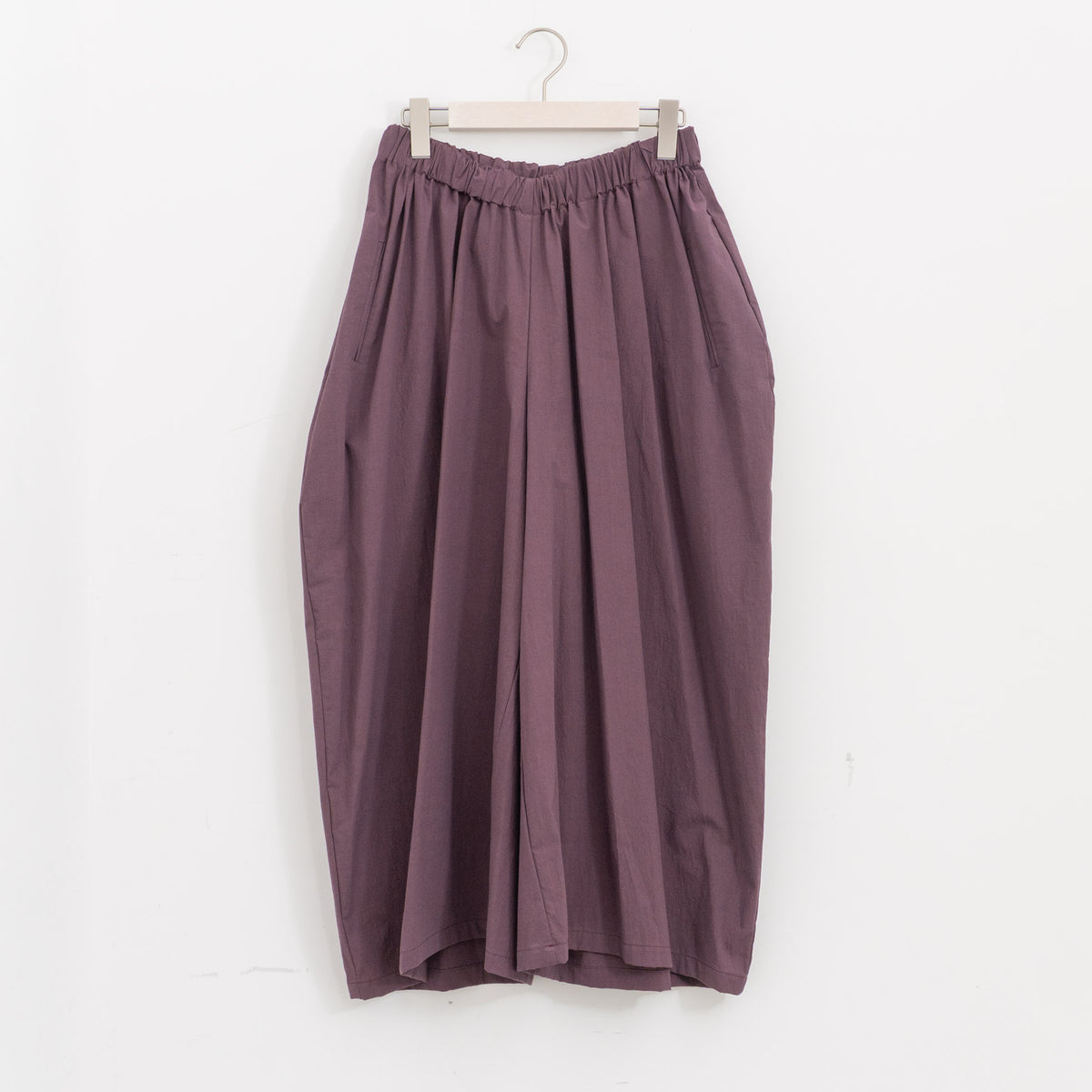 atelier naruse｜WOMEN　cotton high twist poplin gaucho pants na-h05117（purple）