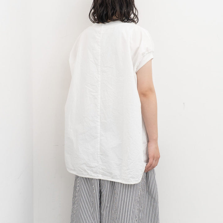 homspun/WOMEN コンパクトウェザー BIGノースリーブ ブラウス 261-5755-Y