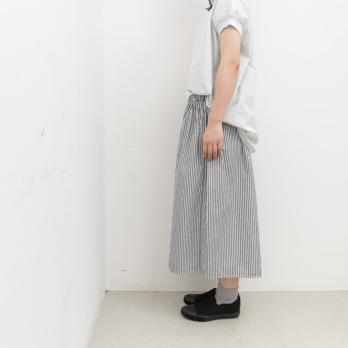 homspun｜WOMEN　タイプライターギャザーキュロットパンツ 261-3405-Y
