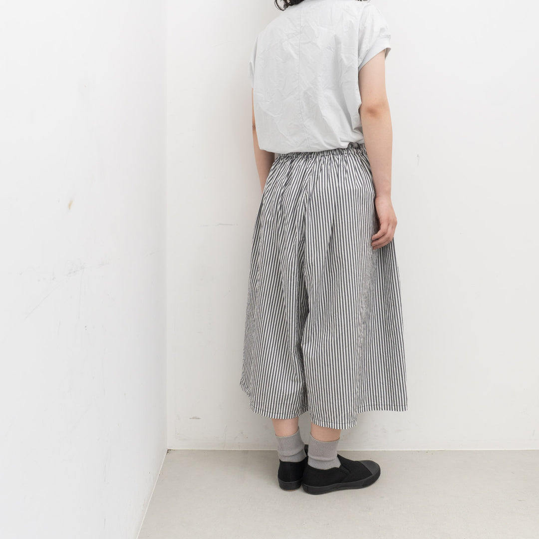 homspun /WOMEN　タイプライターギャザーキュロットパンツ 261-3405-Y