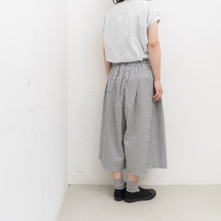 homspun /WOMEN　タイプライターギャザーキュロットパンツ 261-3405-Y