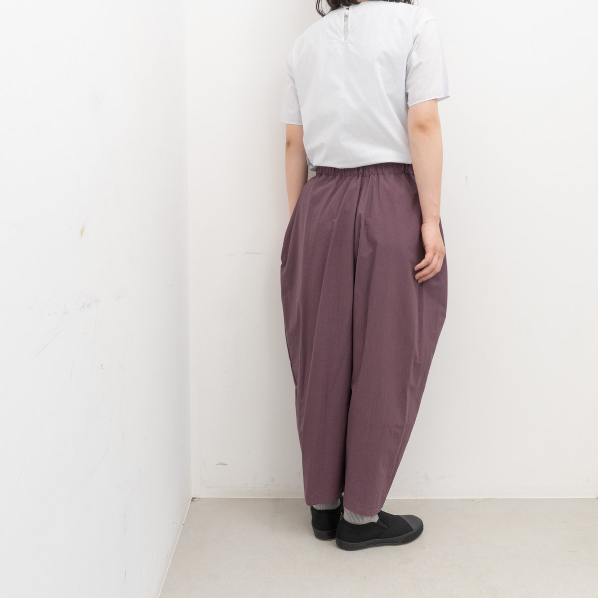 atelier naruse｜WOMEN　cotton high twist poplin gaucho pants na-h05117