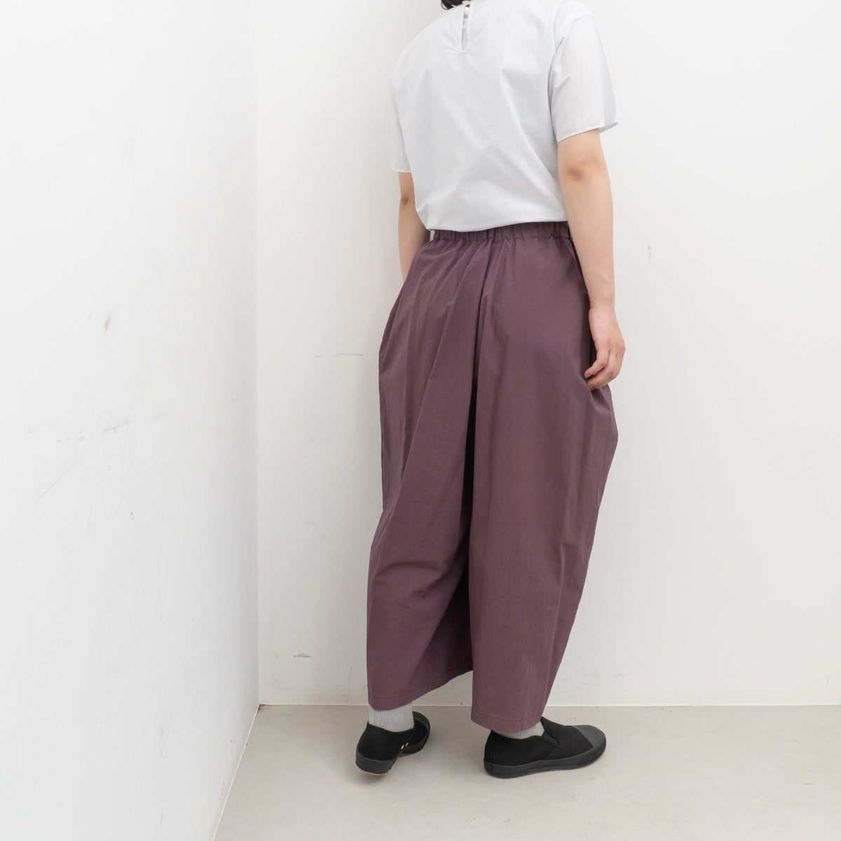 atelier naruse｜WOMEN　cotton high twist poplin gaucho pants na-h05117