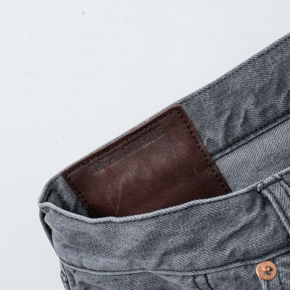 KAPTAIN SUNSHINE｜MEN　5P Zipper Front Denim Pants