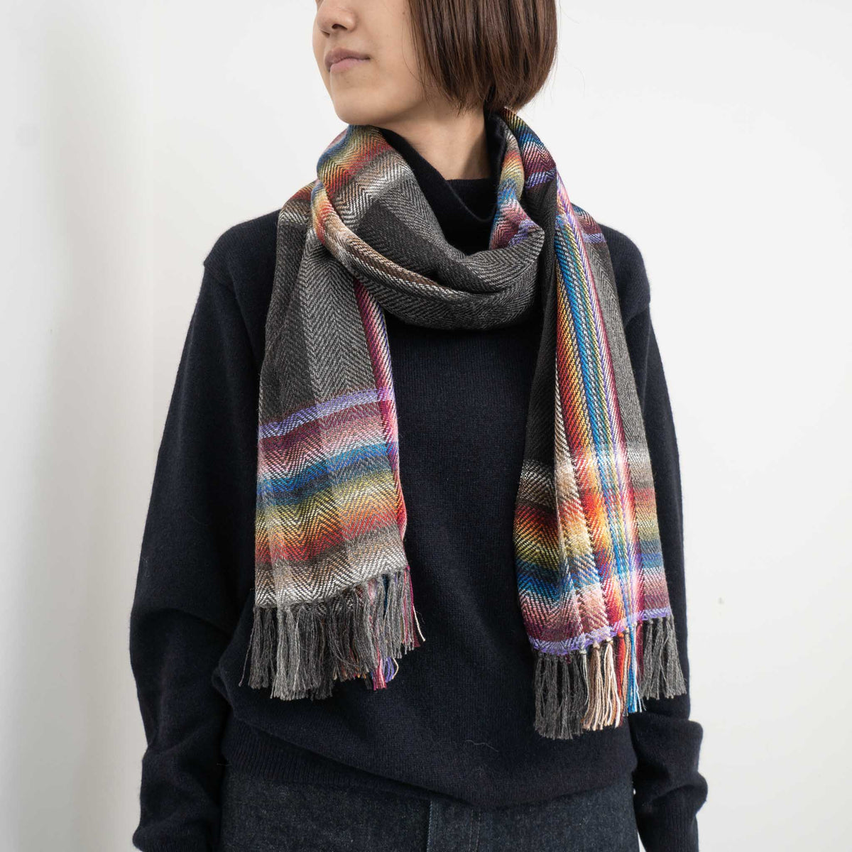 THE INOUE BROTHERS...｜Multi Colored Scarf TIB23-AL5001ML/TIB-ALAC5001ML