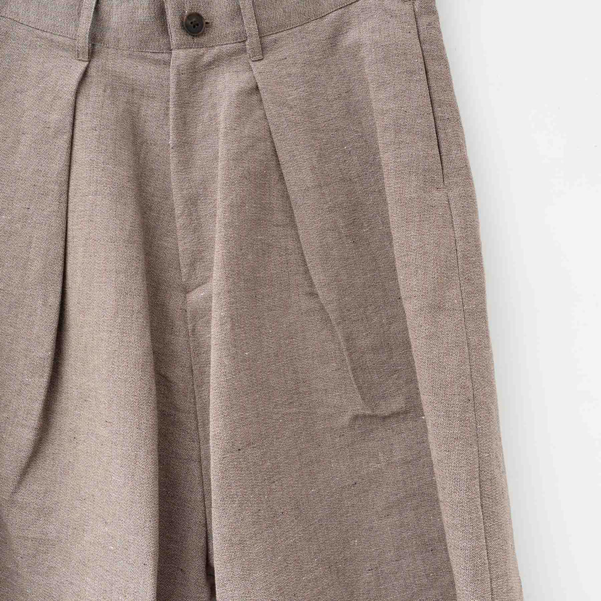 nonnotte｜MEN　Draping Wide Shorts TypeA N-24S-022