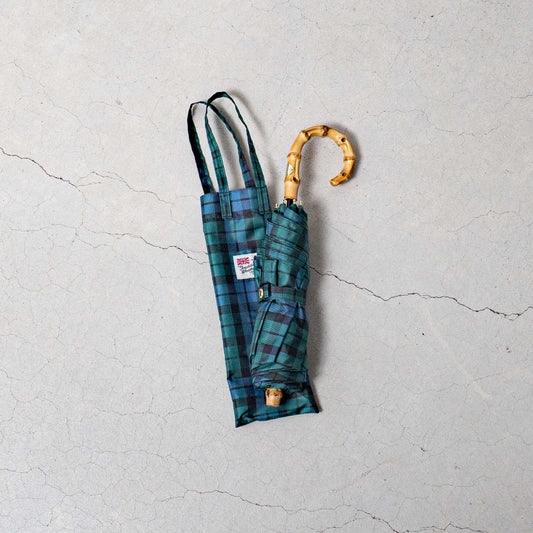 Traditional Weatherwear｜折り畳み傘　【軽量】FOLDING BAMBOO MINI　PE06/VNTG BLACKWATCH -Y