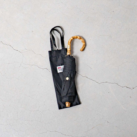 Traditional Weatherwear｜折り畳み傘　【軽量】FOLDING BAMBOO MINI　BS01/BK