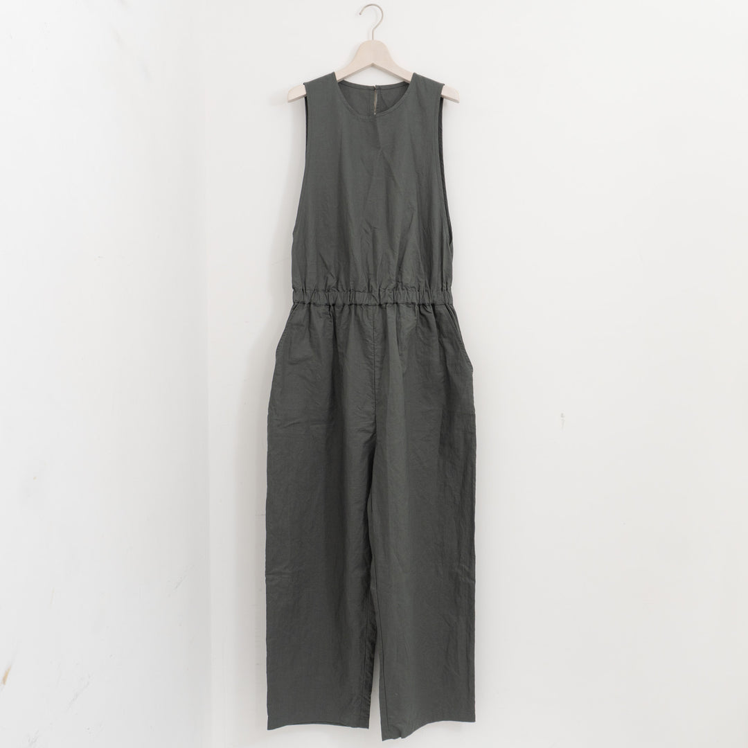 homspun /WOMEN　コットンラミーマットオールインワン 261-3410-D