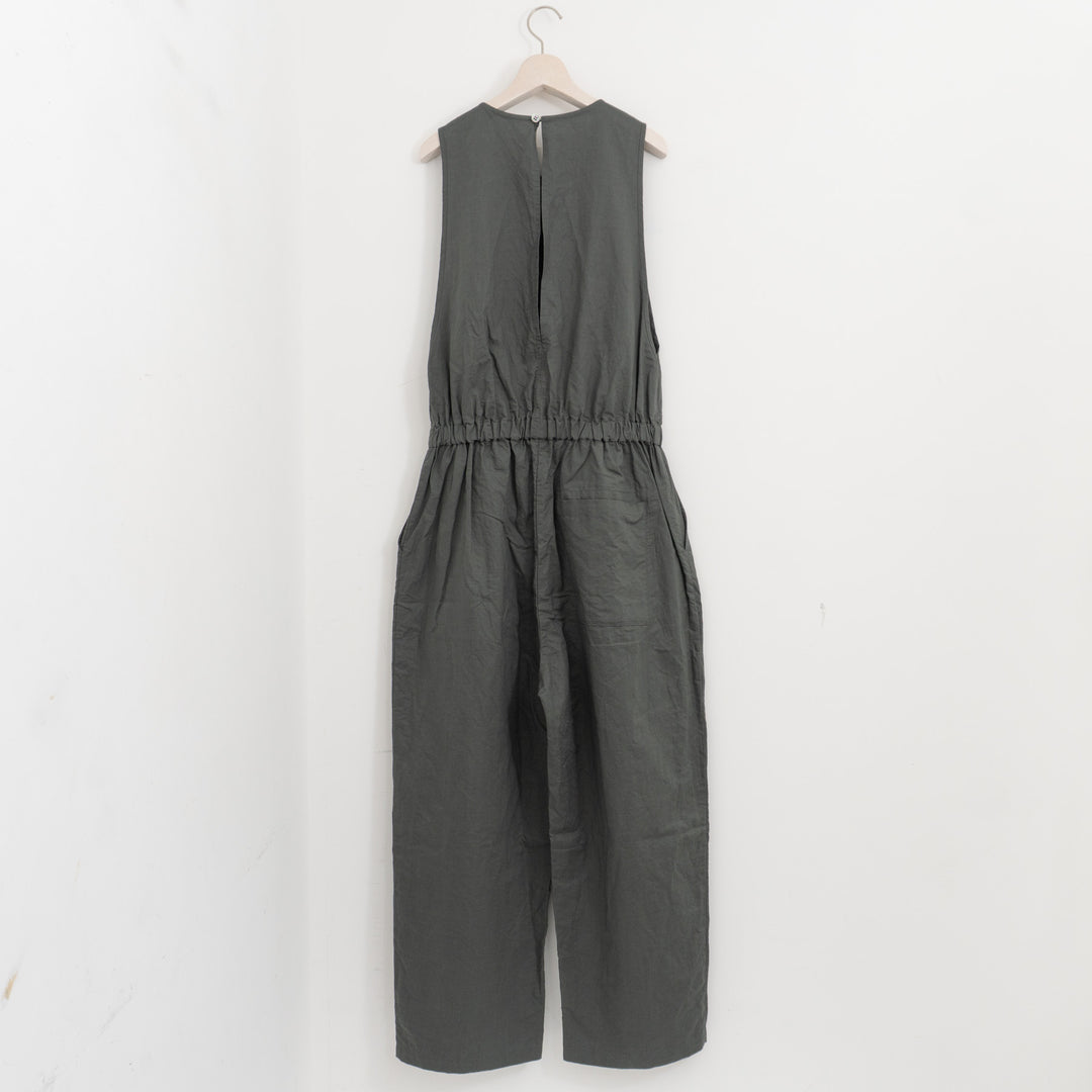 homspun /WOMEN　コットンラミーマットオールインワン 261-3410-D