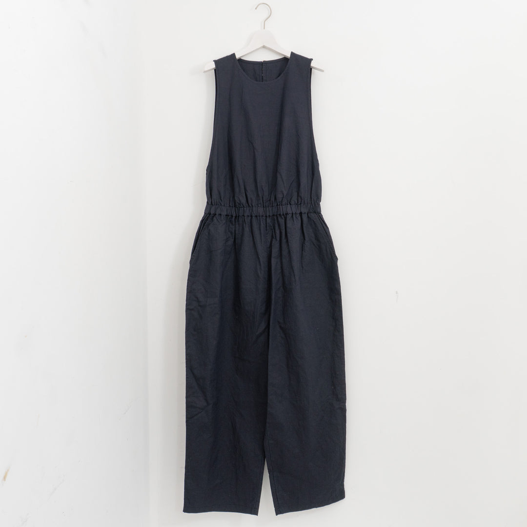 homspun /WOMEN　コットンラミーマットオールインワン 261-3410-D
