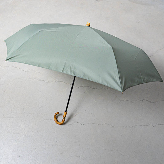 Traditional Weatherwear｜折り畳み傘　【軽量】FOLDING BAMBOO MINI　BS21/SEA SPRAY
