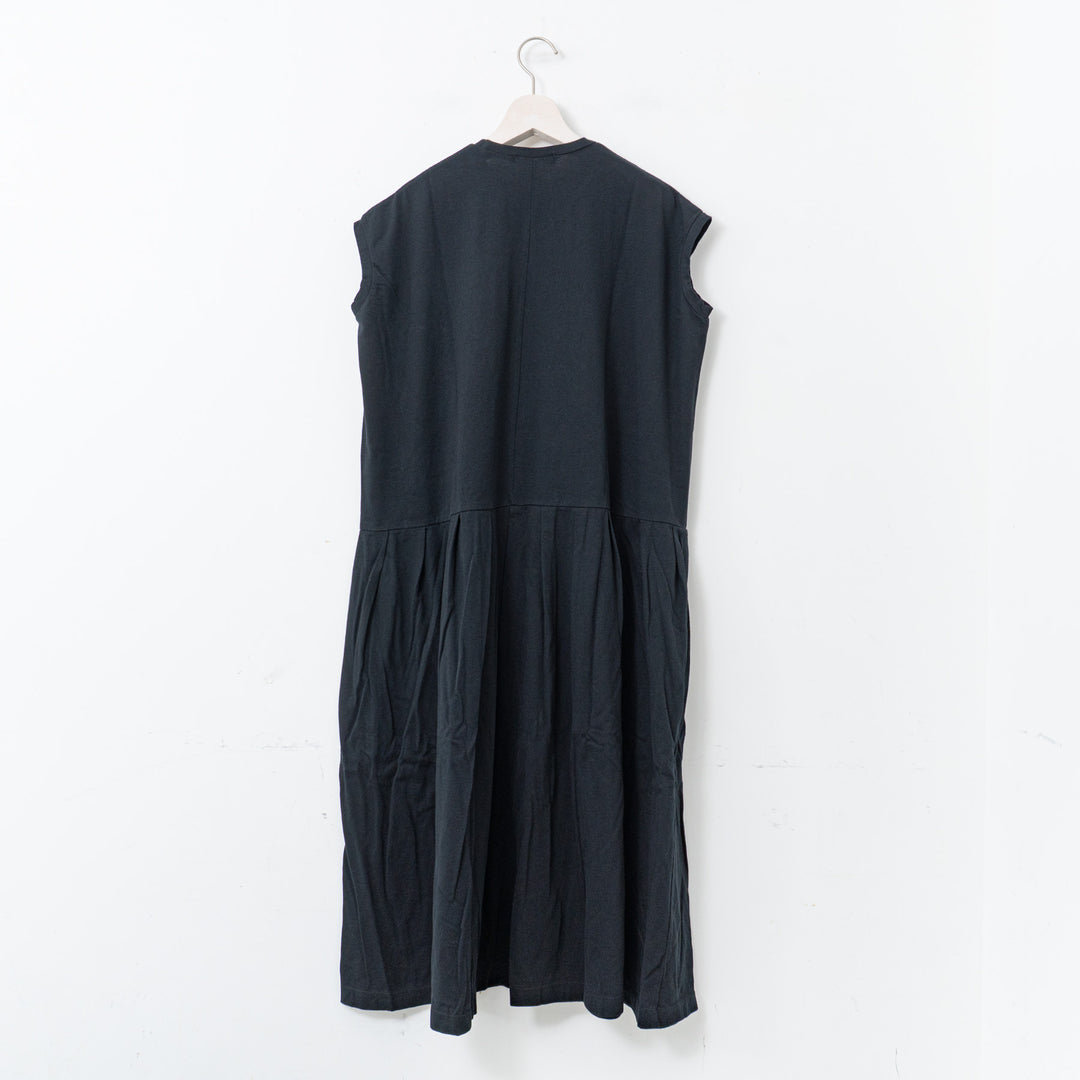 homspun/WOMEN　30/1天竺ノースリーブワンピース　251-6551