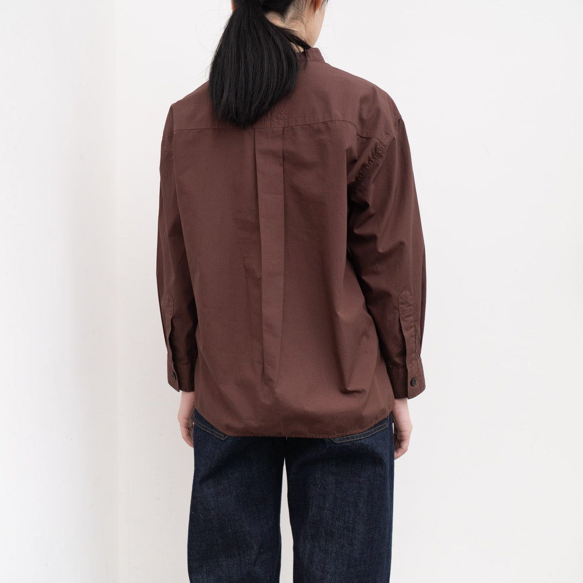MHL.｜WOMEN　GARMENT DYE COTTON POPLIN