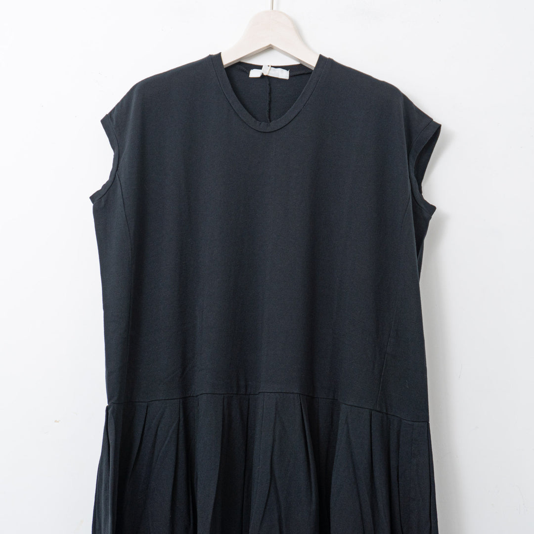 homspun/WOMEN　30/1天竺ノースリーブワンピース　251-6551